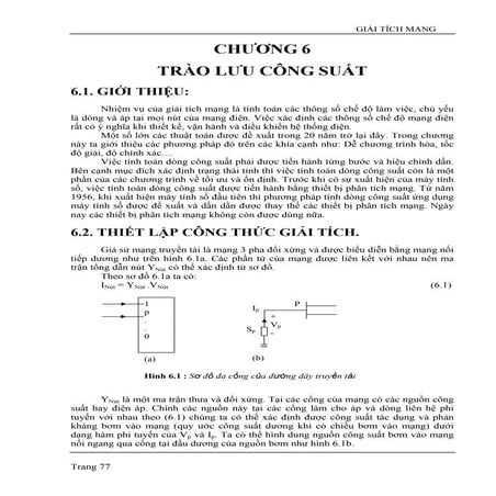 CHƯƠNG 6 TRÀO LƯU CÔNG SUẤT