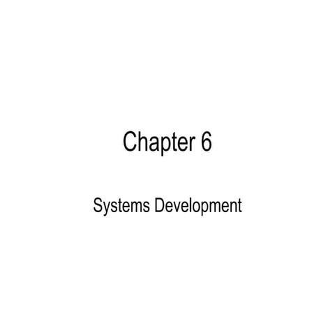 System development chapter six power point