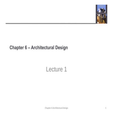 Ch6 architectural design | PPTX