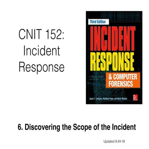 CNIT 152: 6 Scoping & 7 Live Data Collection