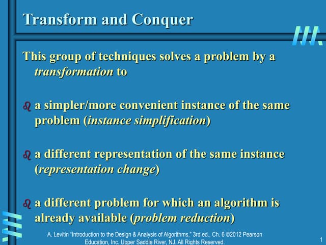 Ch6 transform and conquer