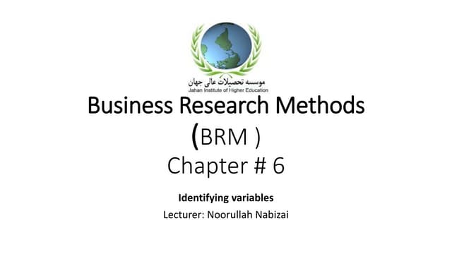 Ch # 6 brm
