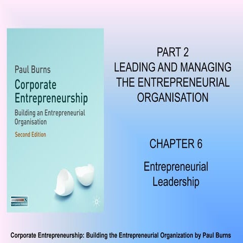 Ch6 creating the entrepreneurial culture