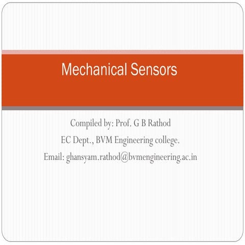 Mechanical Sensors