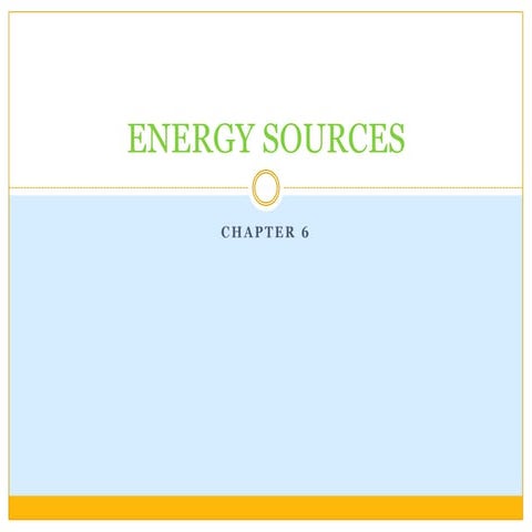 energy sources
