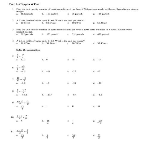 TechMathI - Ch6 Test