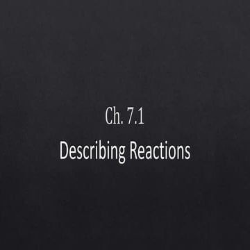 Ch 7-1 balancing equations notes (hs)