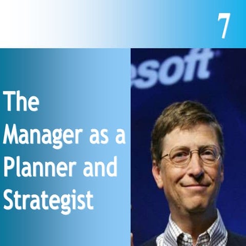 Principi del Management - Pianificazione e Strategia