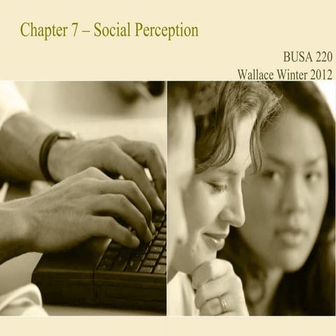 OB - Social Perception