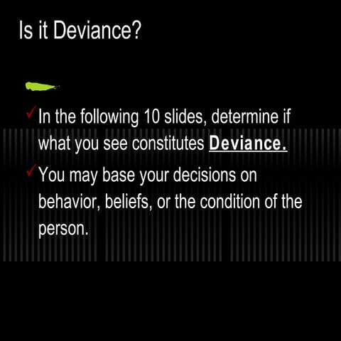 Ch 7 Deviance and Social Control