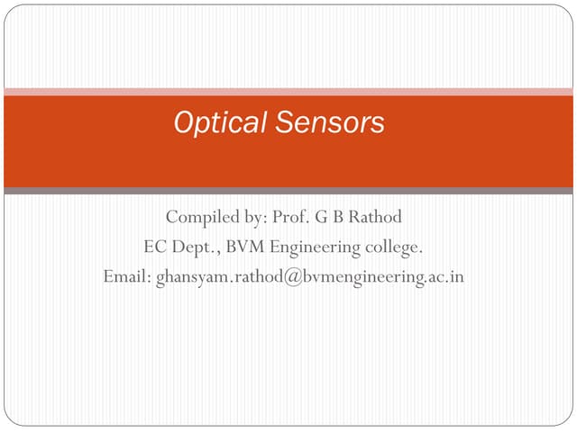 Optical Sensors