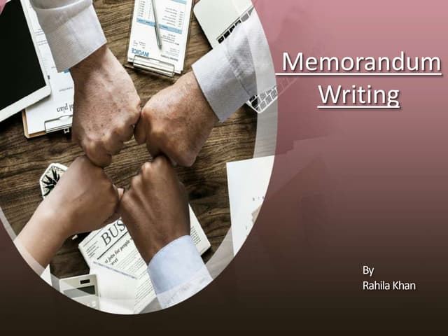 memo writing