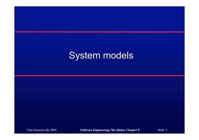 Software Engineering - Ch8