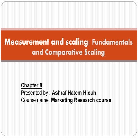 measurement and scaling