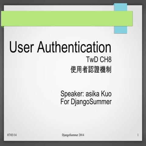 TangoWithDjango - ch8