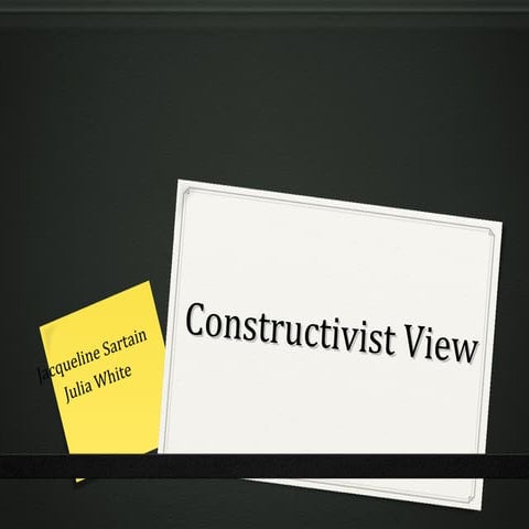 Ch 8 constructivist view