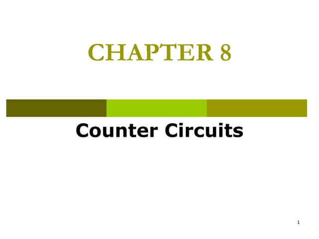 Logic Design - Chapter 8: counters