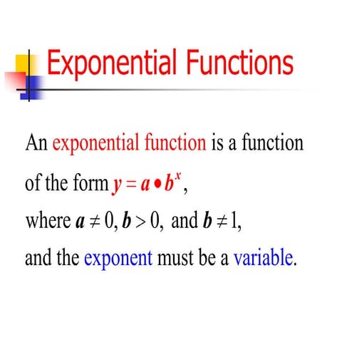 Ch 8 exponential equations and graphing | PPT