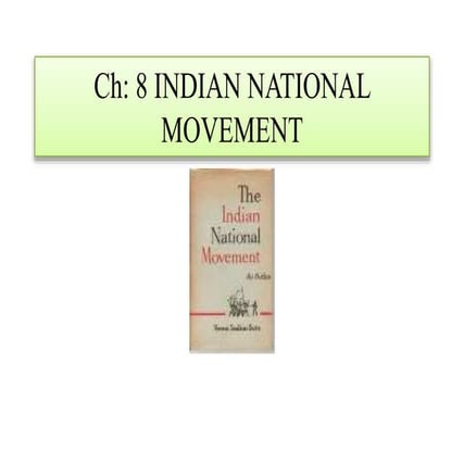 Nios Std X, 10th , Social Science, Ch 8 indian national movement