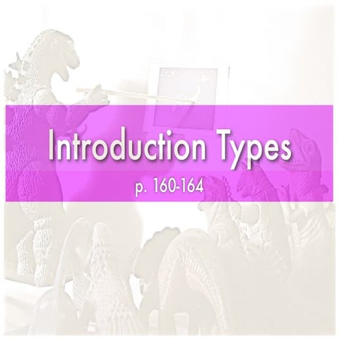 Ch 8; p. 160 164 Introduction Types