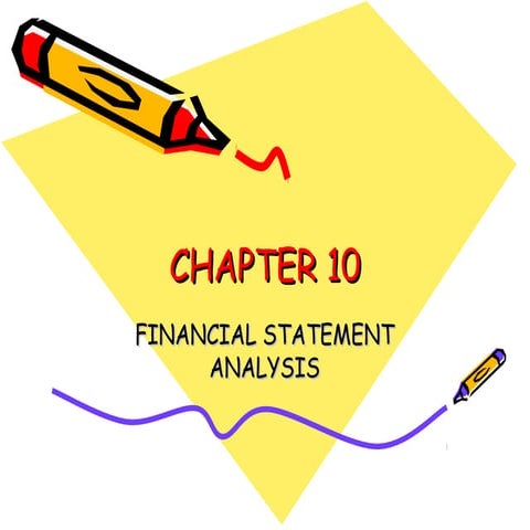 Ch 9 financial statement analysis
