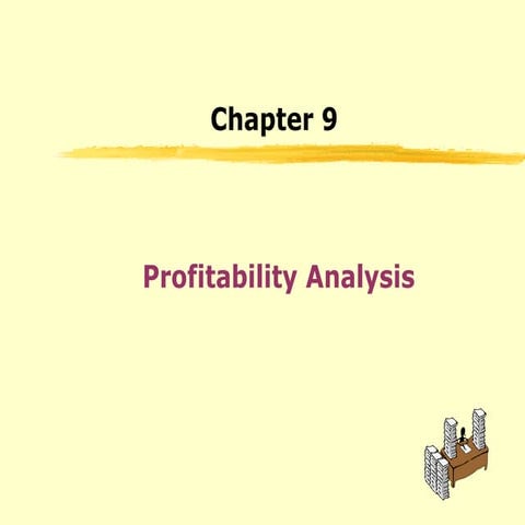 profitability analysis is a technique or tool for using application ...