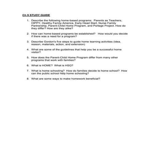 Ch9 studyguide
