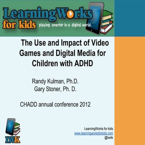 The Use and Impact of Video Games and Digital Media for Children with ADHD