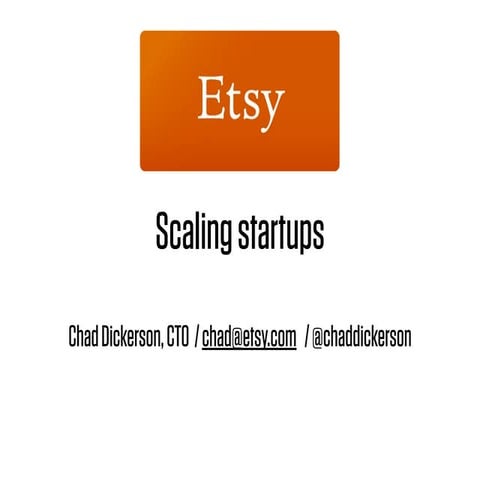 Scaling startups