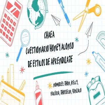 Cuestionario Honey Alonso de Estilos de Aprendizaje CHAEA | PDF