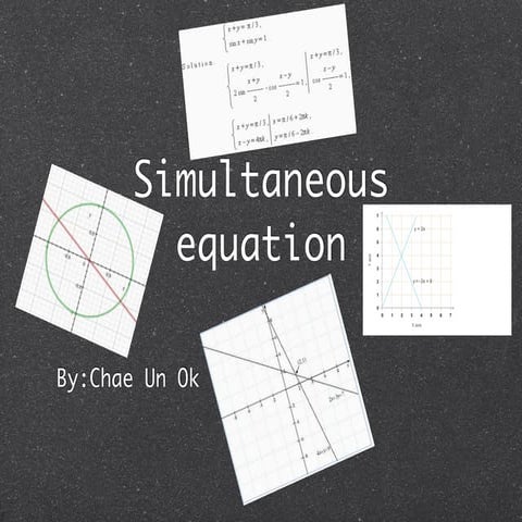 Chae un simultaneous equation