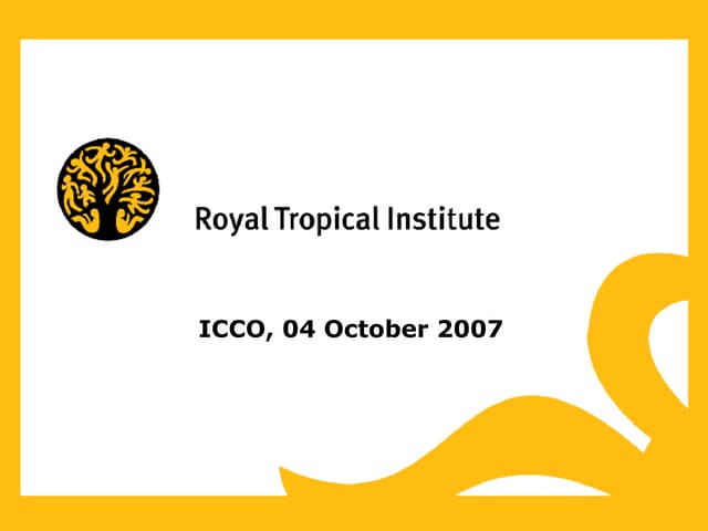 Chain empowerment of farmer organizations