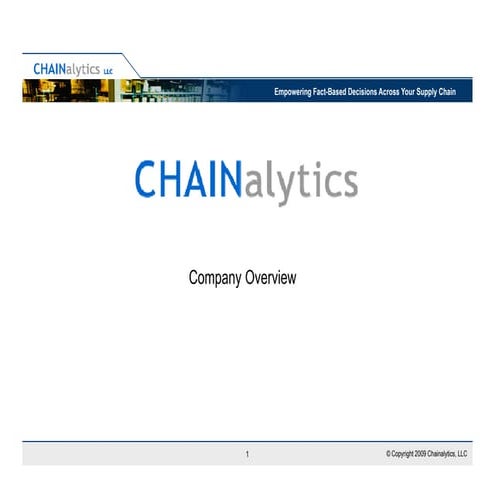 Integrated Transportation Intelligence for Supply Chain Modeling | PDF