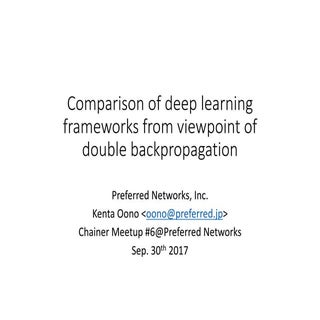 Comparison of deep learning framewo...