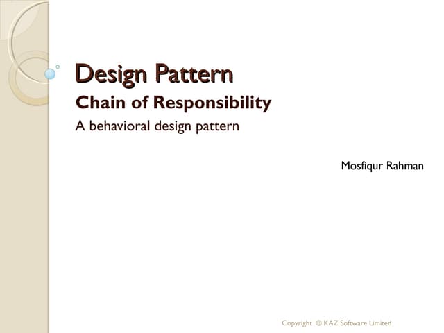 Chain of responsibility