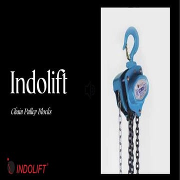 Indolift- High-Quality chain pulley blocks | PPTX