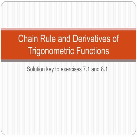 Chain rule solution key