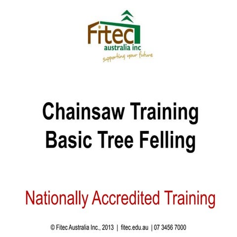 Chainsaw Ticket - Tree Felling | PDF