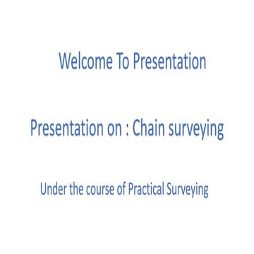 Chain survey