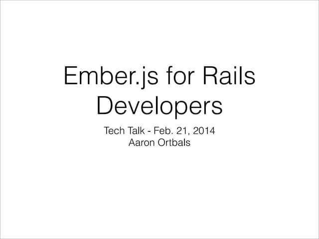 Chaione Ember.js Training
