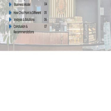 Chai point business case study PPT details | PDF
