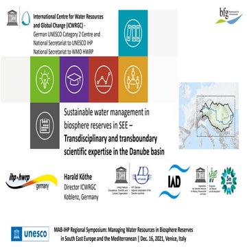 MAB-IHP Regional Symposium: Managing Water Resources in Biosphere Reserves in SEE and Med