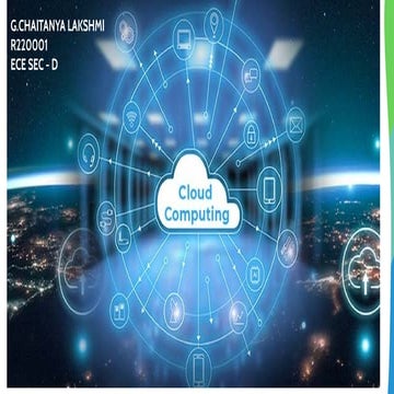 Presentation on cloud computing and ppt..