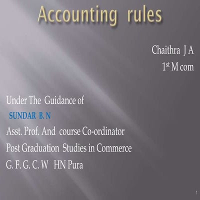 Accounting rules