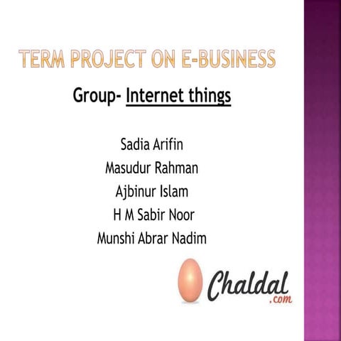 E-Business analysis of Chaldal.com 