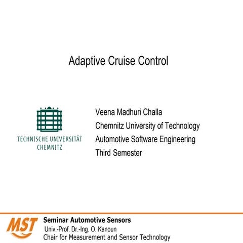 Challa veena madhuri_adaptive cruise control