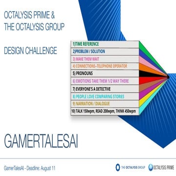 Octalysis Prime Challenge - GamerTalesAI