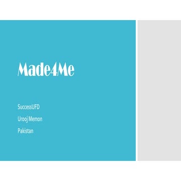 [Challenge:Future] Made4Me