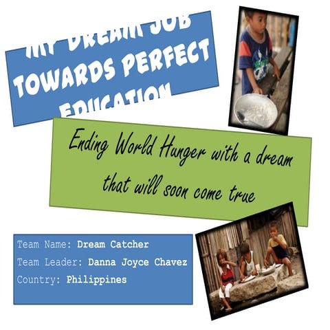 [Challenge:Future] My Dream Job: Be a Chef and end help world hunger