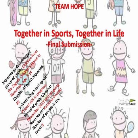 [Challenge:Future] Together in sports, Together in Life